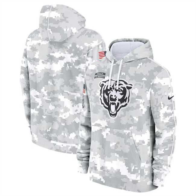 Men's Chicago Bears 2024 Arctic Camo Salute To Service Club Fleece Pullover Hoodie,We sell and wholesale Men's Chicago Bears 2024 Arctic Camo Salute To Service Club Fleece Pullover Hoodie on line form chian!